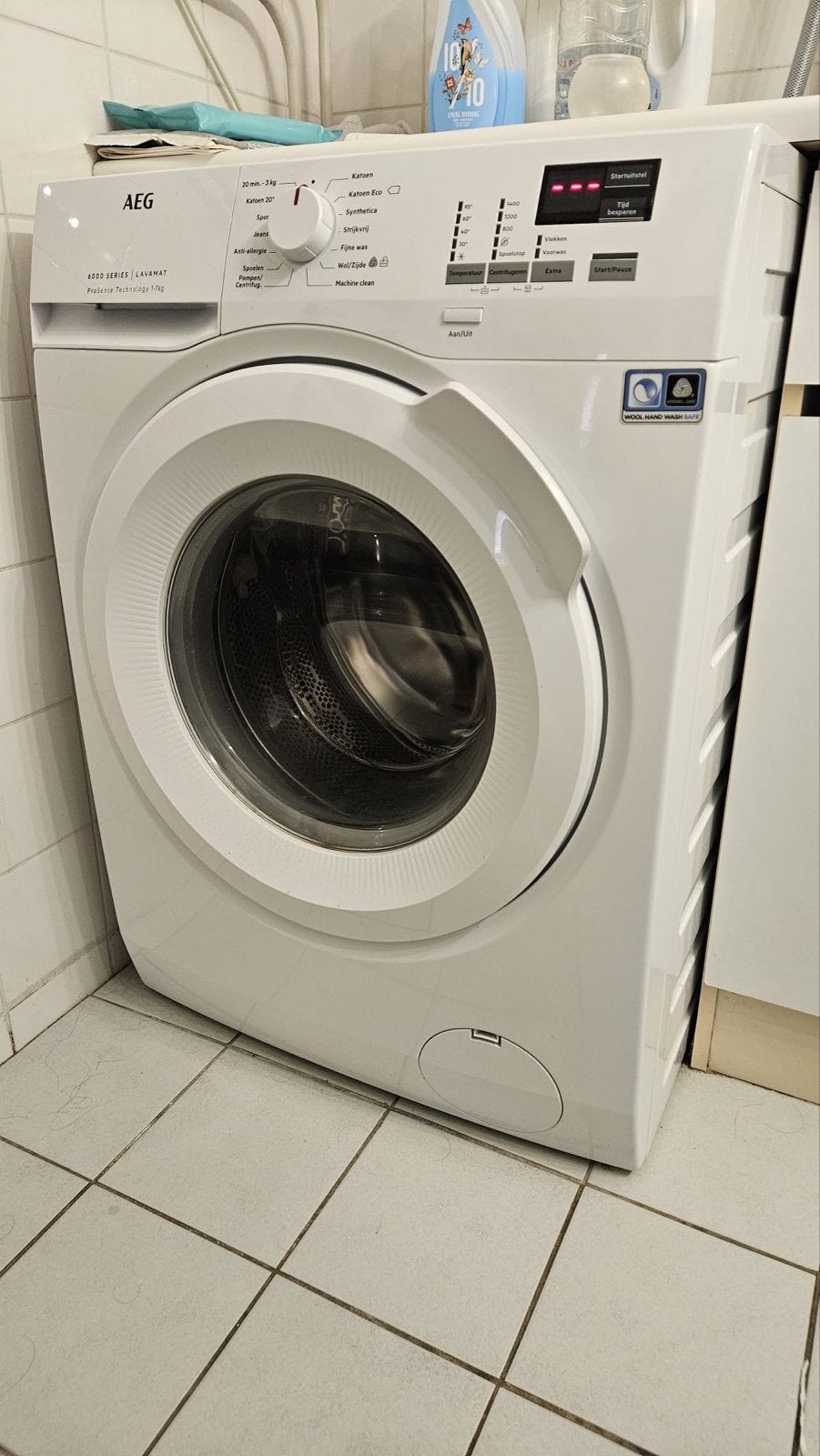 AEG 6000 Series Lavamat 7kg wasmachine - Zo goed als nieuw, Ophalen, Zo goed als nieuw, 85 tot 90 cm, 1200 tot 1600 toeren