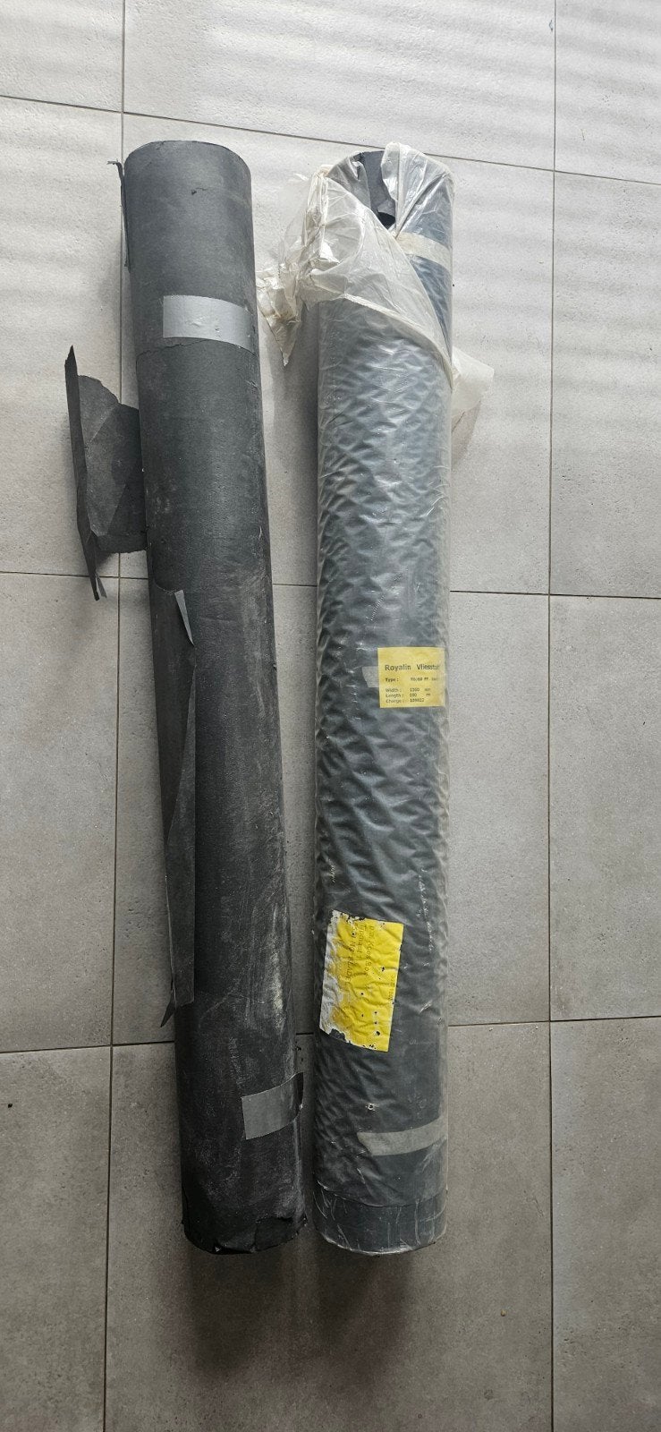 2 rollen vliesstof zwart, Ophalen, Overige materialen, Zwart, Nieuw