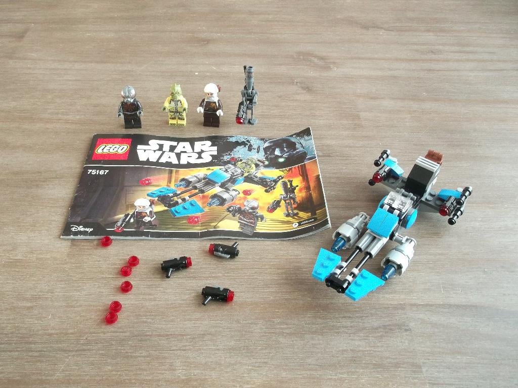 lego star wars 75167 bounty hunter speeder bike battle pack, Gebruikt, Star Wars, Lego, Ophalen of Verzenden