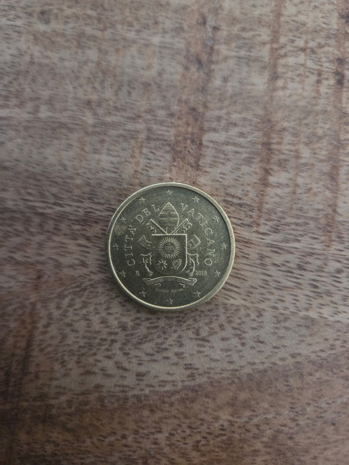 Vaticaanstad 50 cent munt 2018, Ophalen of Verzenden, Vaticaanstad, 50 cent, Losse munt