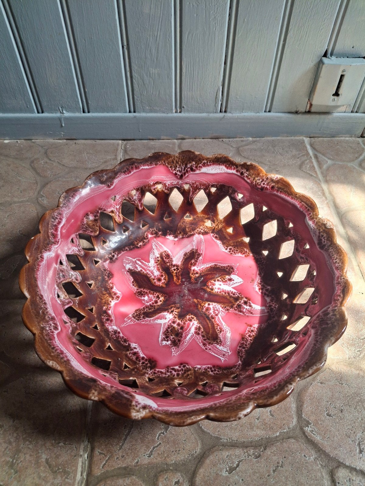 Vintage Fassy P. Vallauris Aardewerk Fruitschaal, Ophalen of Verzenden