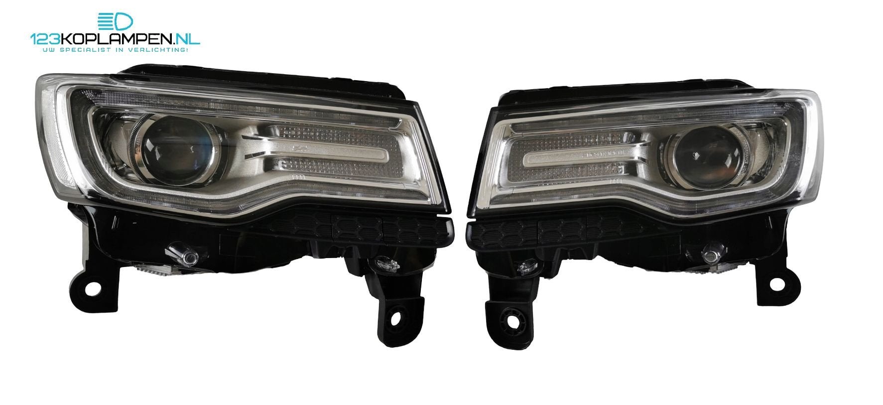 JEEP Grand Cherokee Xenon Led koplamp koplampen links rechts, Jeep, Gebruikt, -, -