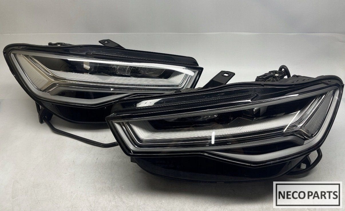 AUDI A6 4G C7 FACELIFT FULL LED KOPLAMPEN COMPLEET ORIGINEEL, Auto-onderdelen, Gebruikt, -, -, -