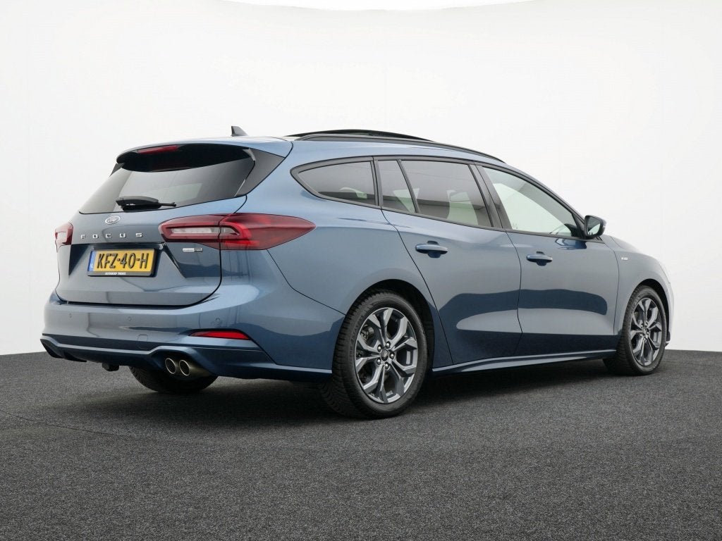 Ford FOCUS Wagon 1.0 EcoBoost Hybrid ST Line X | Navi | Trek, Stof, Gebruikt, 1404 kg, Blauw