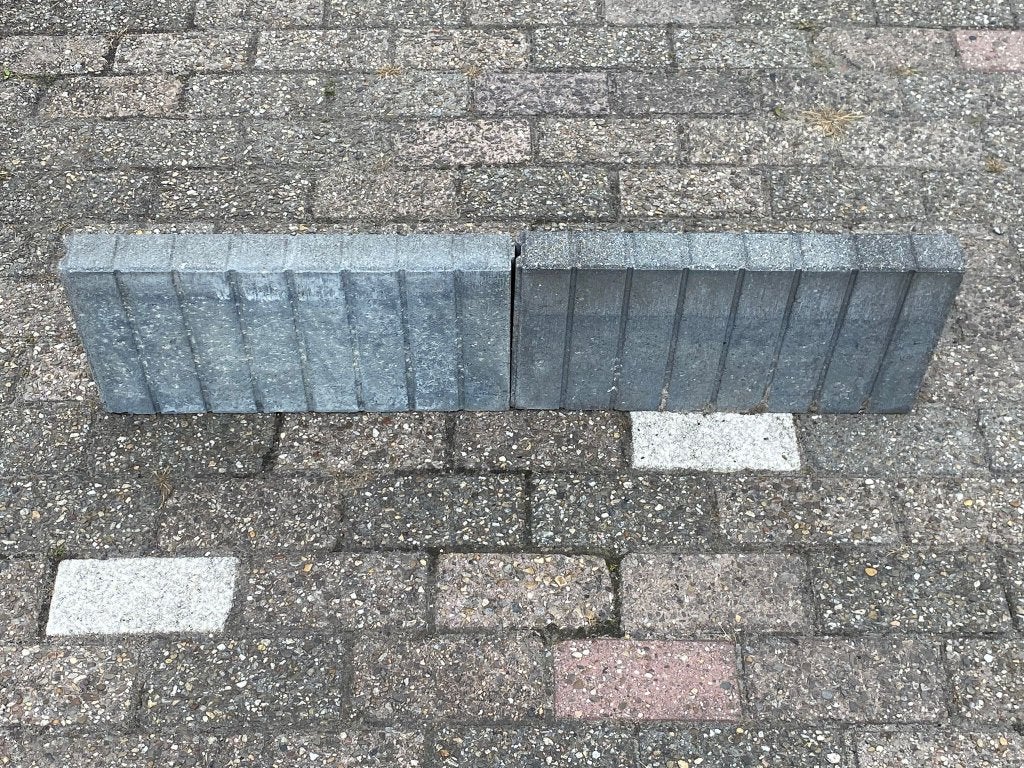 017. Palissade Vierkant Grijs 6x25x50 cm 21x €7,00, Tuin en Terras, Ophalen, 25 tot 50 cm, Blok, Nieuw