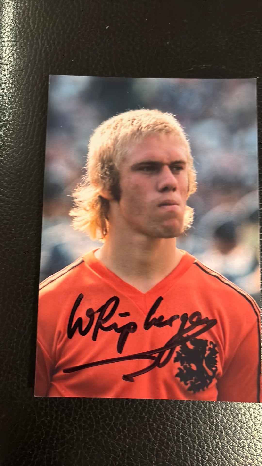 Feyenoord Rotterdam Nederland WIM RIJSBERGEN HANDTEKENING, Verzamelen, Ophalen of Verzenden, Zo goed als nieuw, Feyenoord, Overige typen