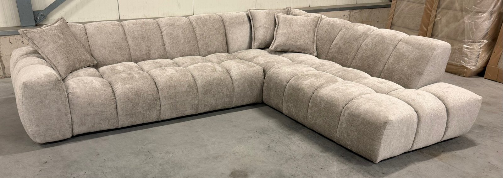 Hoekbank Bubble Xl., Ophalen, Nieuw, Hoekbank, Stof