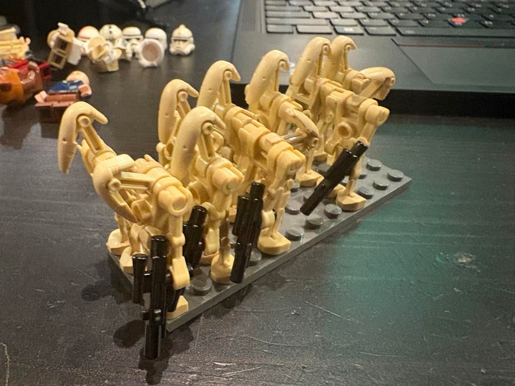 10 Lego Star Wars Battle Droids met Blasters, Ophalen of Verzenden, Gebruikt, Overige merken
