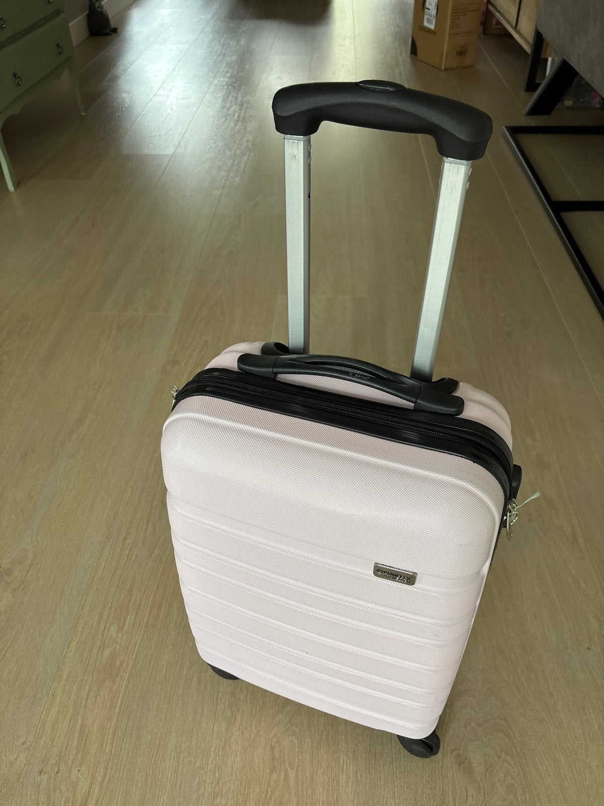 Roze Princess Traveller trolly met slot, Gebruikt, Hard kunststof, Slot, Minder dan 50 cm