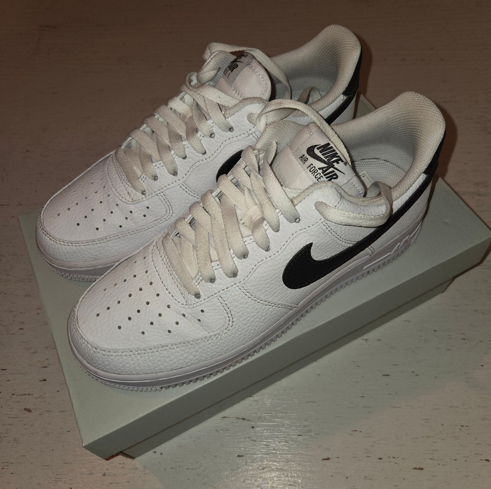 Nike Air Force 1 '07 White/Black Sneakers Maat 41, Wit, Nike, Ophalen of Verzenden, Sneakers of Gympen