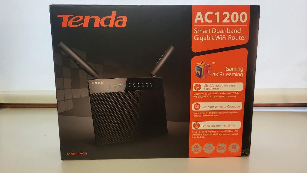 Router Tenda AC1200 AC9, Ophalen of Verzenden, Gebruikt, Router, Overige merken