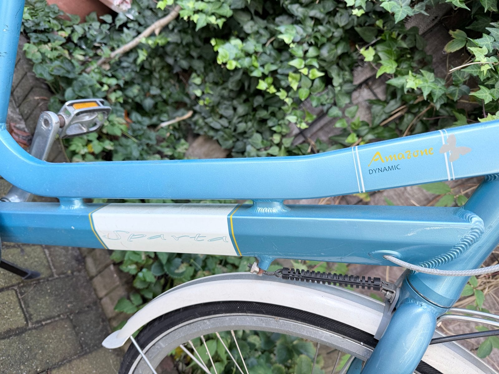 Sparta Amazone Dynamic damesfiets met lage instap, Ophalen, Sparta, Trommelrem, 53 tot 56 cm