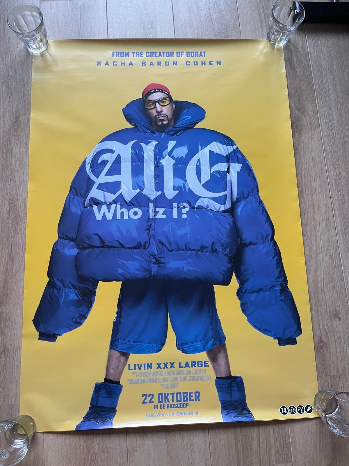 Ali G Who Iz I? Bioscoopfilm Poster - Sacha Baron Cohen, Rechthoekig Staand, Deurposter of groter, Ophalen of Verzenden, Zo goed als nieuw