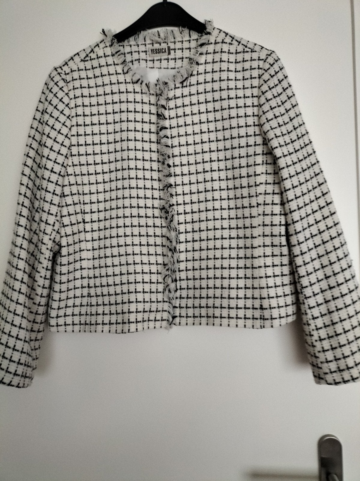 Yessica Tweed Jasje Zwart Wit Maat M, Maat 38/40 (M), Ophalen of Verzenden, Zo goed als nieuw, Yessica