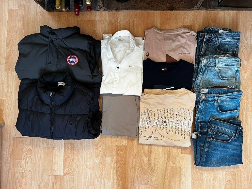 Grote partij kleding; jassen, shirts, jeans (merkkleding), Ophalen of Verzenden, Zo goed als nieuw, Onbekend