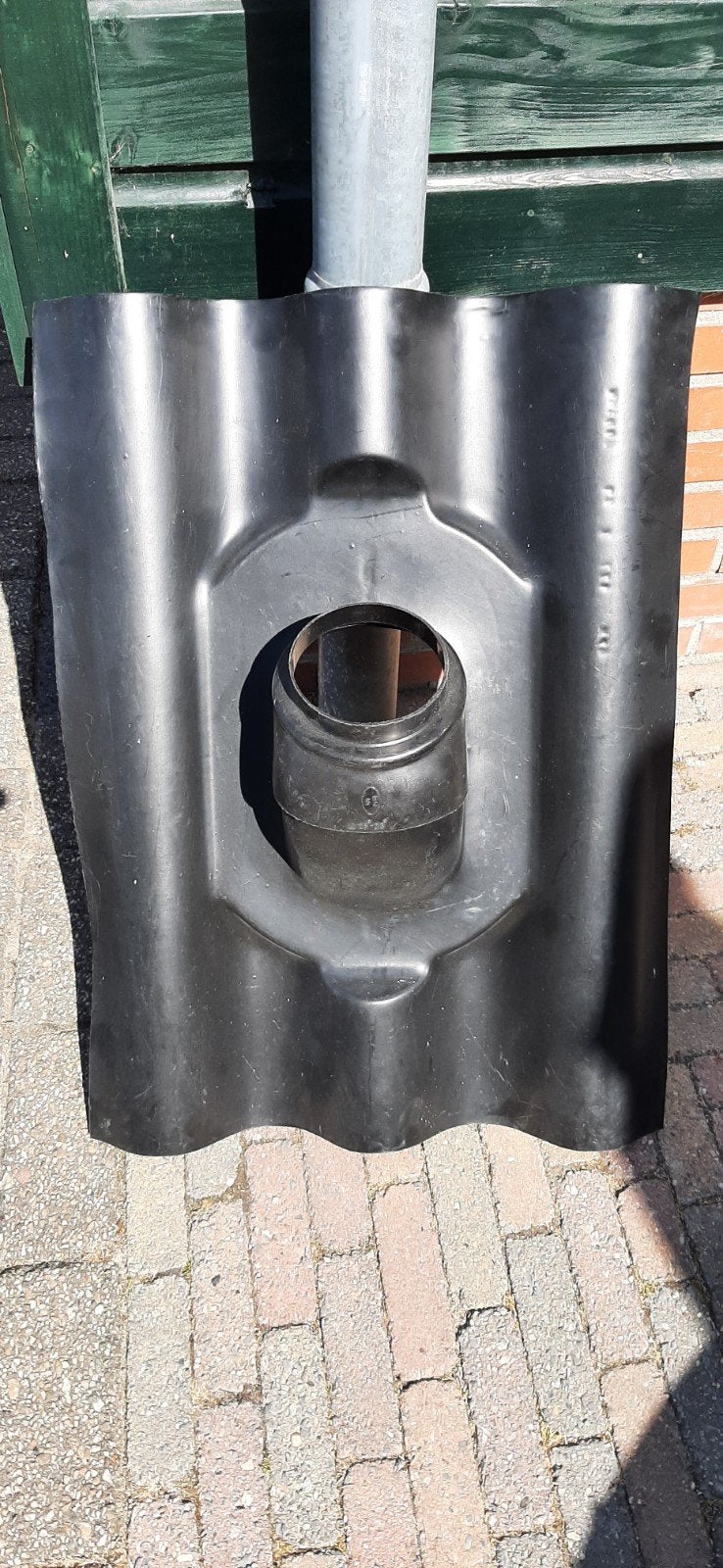 Nieuwe ubbink dakdoorvoer voor golfplaten, zwart, 125mm, Ophalen, Kunststof, Zwart, Nieuw