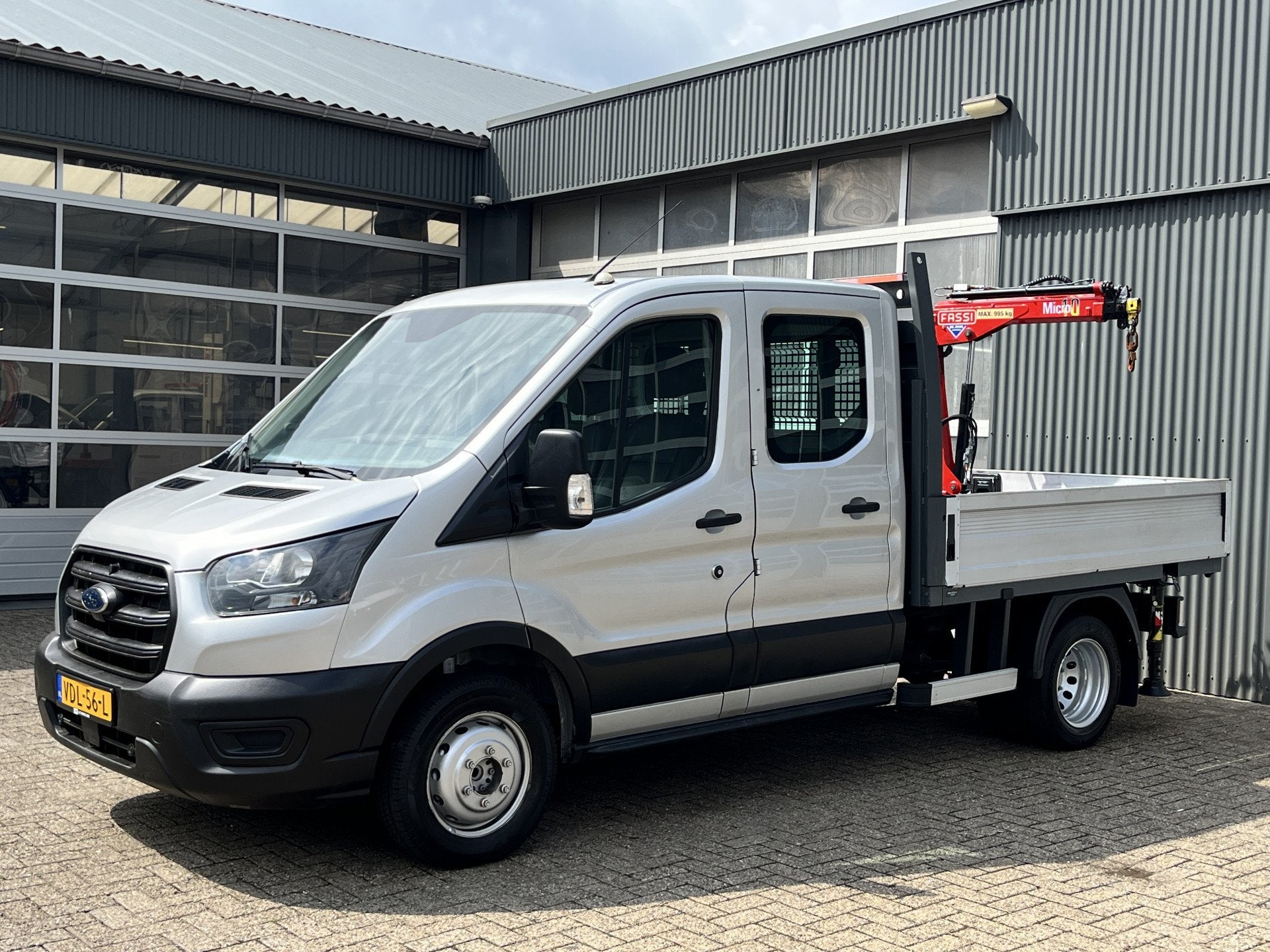 Ford Transit 350 2.0 TDCI DC Laadkraan Telefoonverbinding 3-, 13 km/l, Achterwielaandrijving, 4 cilinders, Bedrijf