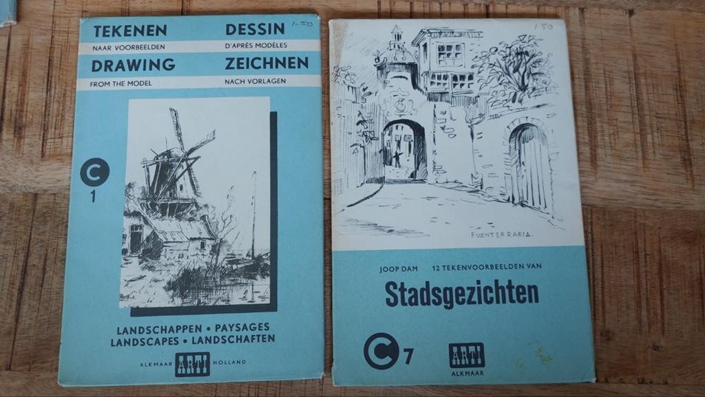 Arti Alkmaar - tekenen naar voorbeelden, Ophalen of Verzenden, Gebruikt, Papier, Schets- of Tekenboek