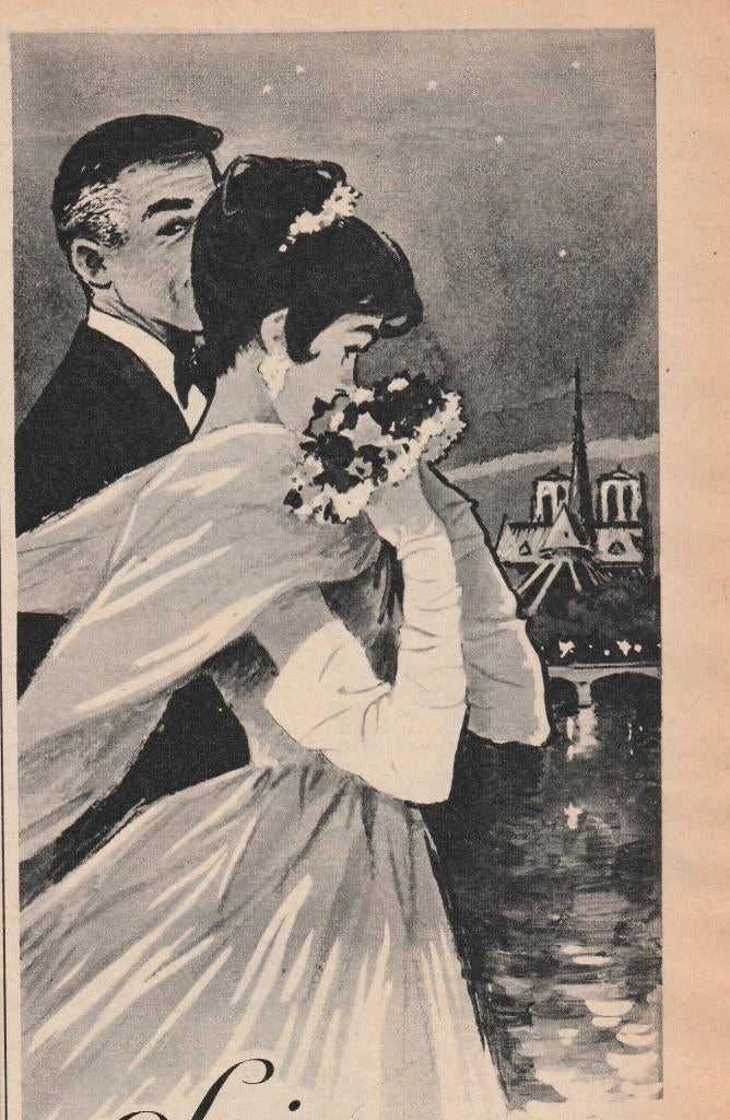 Retro reclame 1960 Bourjois Soir de Paris parfum Parijs, Verzamelen, Retro, Overige typen, Verzenden