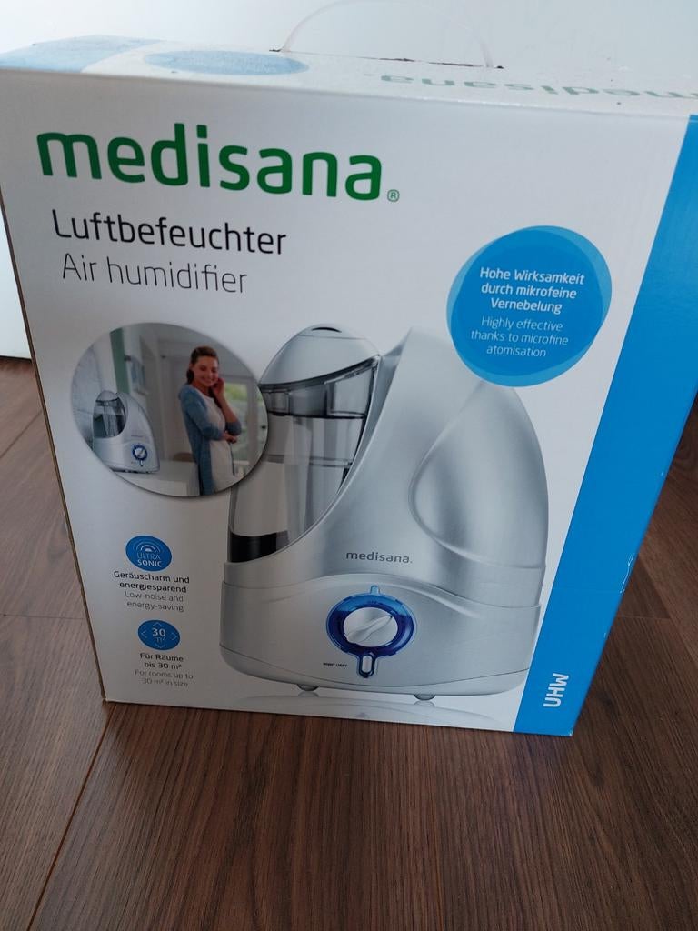Medisana luchbevochtiger uhw : goede staat in doos, Ophalen of Verzenden, Zo goed als nieuw, Luchtbevochtiger
