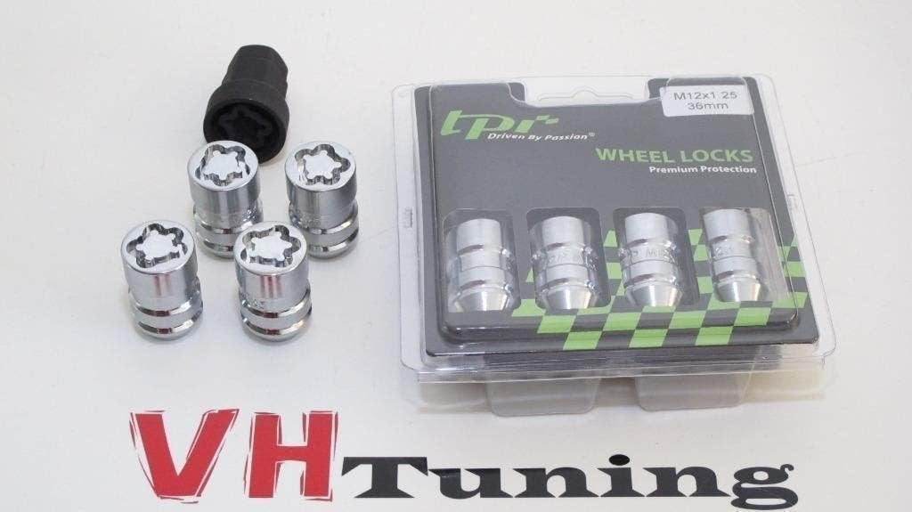 TPI wheellock nuts slotmoeren M12x1,25 36MM, Ophalen of Verzenden