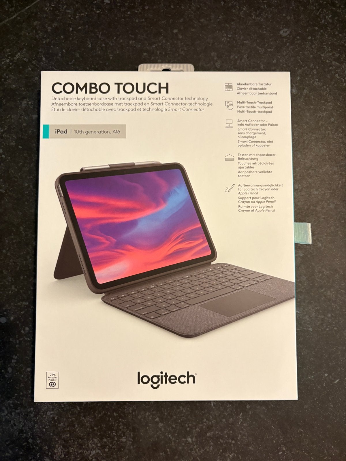 Logitech iPad 2025 case met magnetisch toetsenbord en muis, Computers en Software, Tablet-hoezen, 11 inch, Nieuw, Bescherming voor- en achterkant
