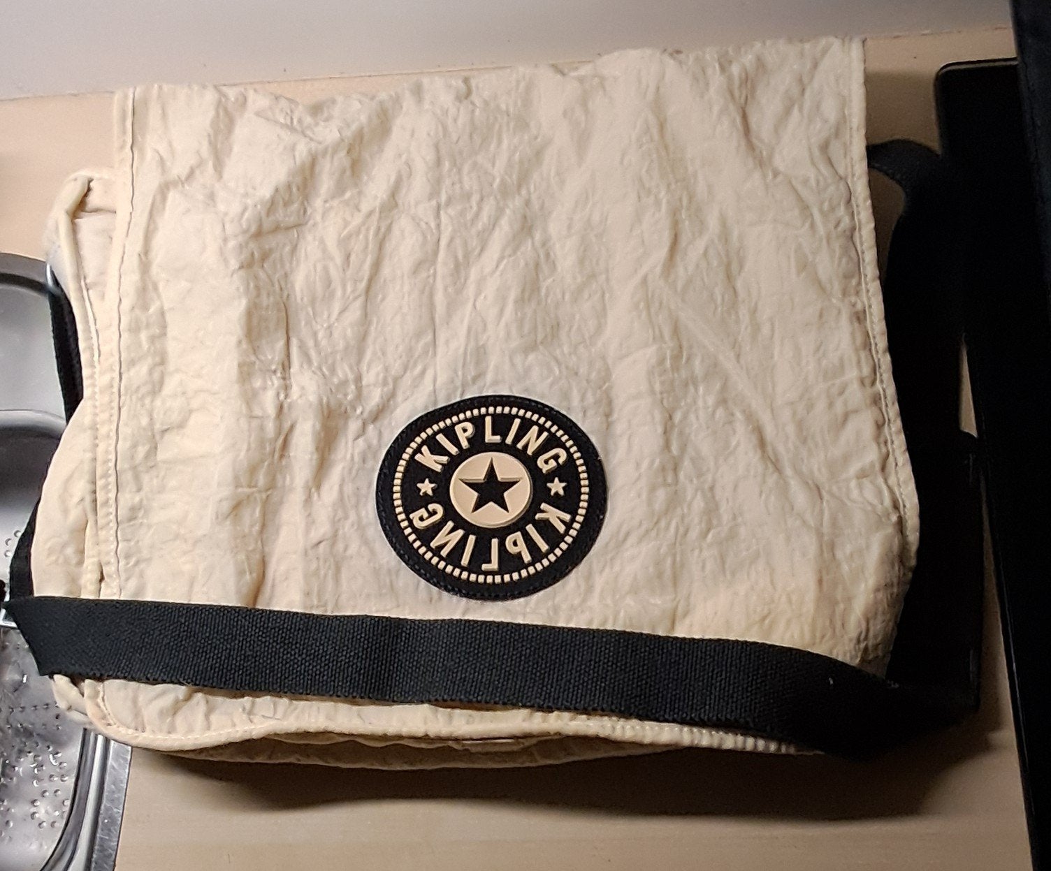 Kipling Schoudertas - Crème/Beige, Ophalen of Verzenden, Gebruikt, Beige, Kipling