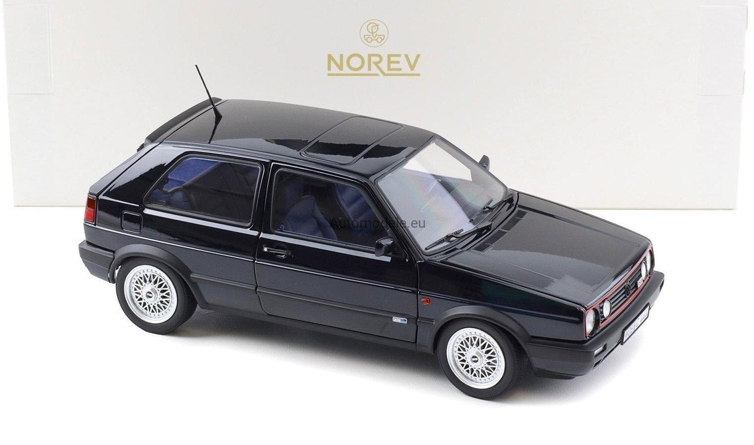Volkswagen golf mk2 gti edition blue 1991, Hobby en Vrije tijd, Modelauto's | 1:18, Ophalen of Verzenden