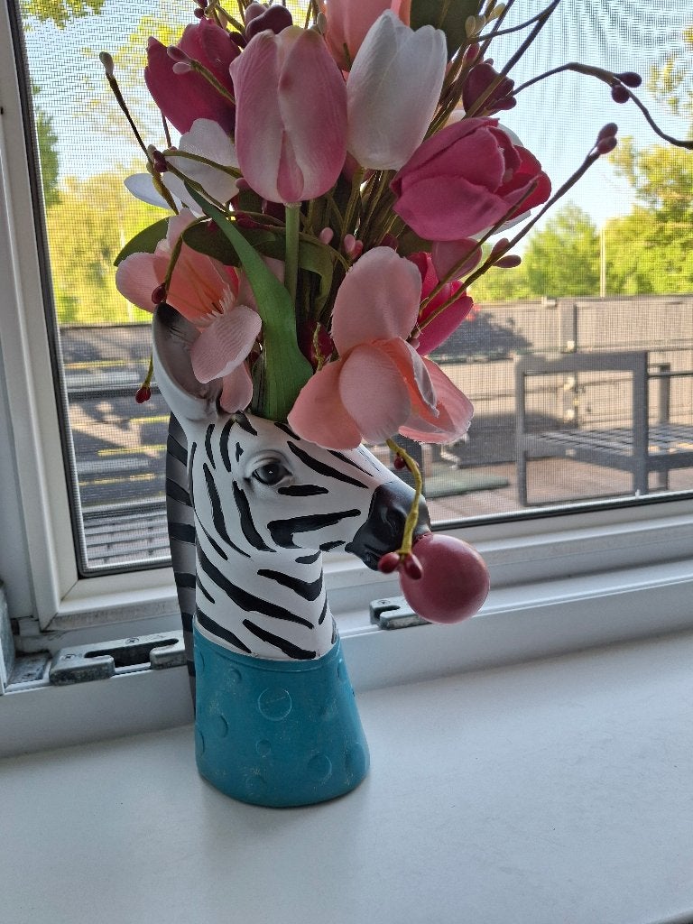 Zebra plantepot/vaas, Ophalen