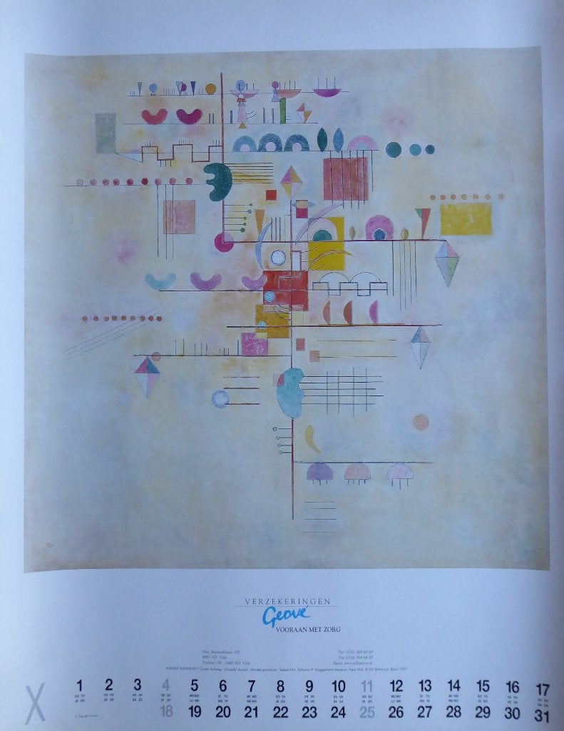 Graceful Ascent - poster Wassely Kandinsky, Ophalen of Verzenden, Nieuw, A1 t/m A3, Overige onderwerpen