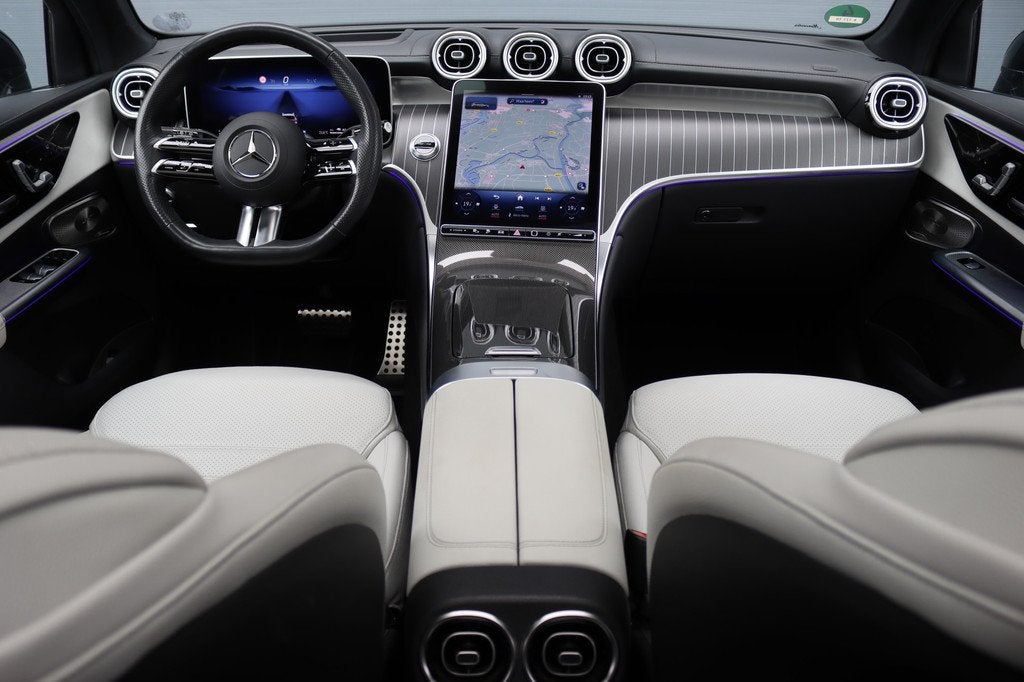 Mercedes-Benz GLC 400e 4MATIC AMG Line | Panoramadak | Trekh, Auto's, Mercedes-Benz, Gebruikt, Euro 6, Blauw, Automatische klimaatregeling