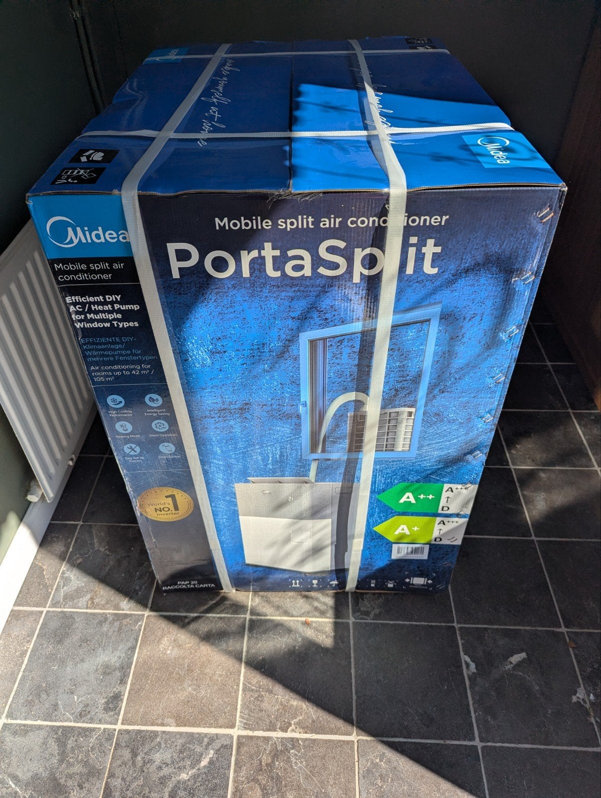 Midea PortaSplit Mobiele Airco 12.000 BTU, Ophalen, Energieklasse A of zuiniger, Nieuw, 3 snelheden of meer