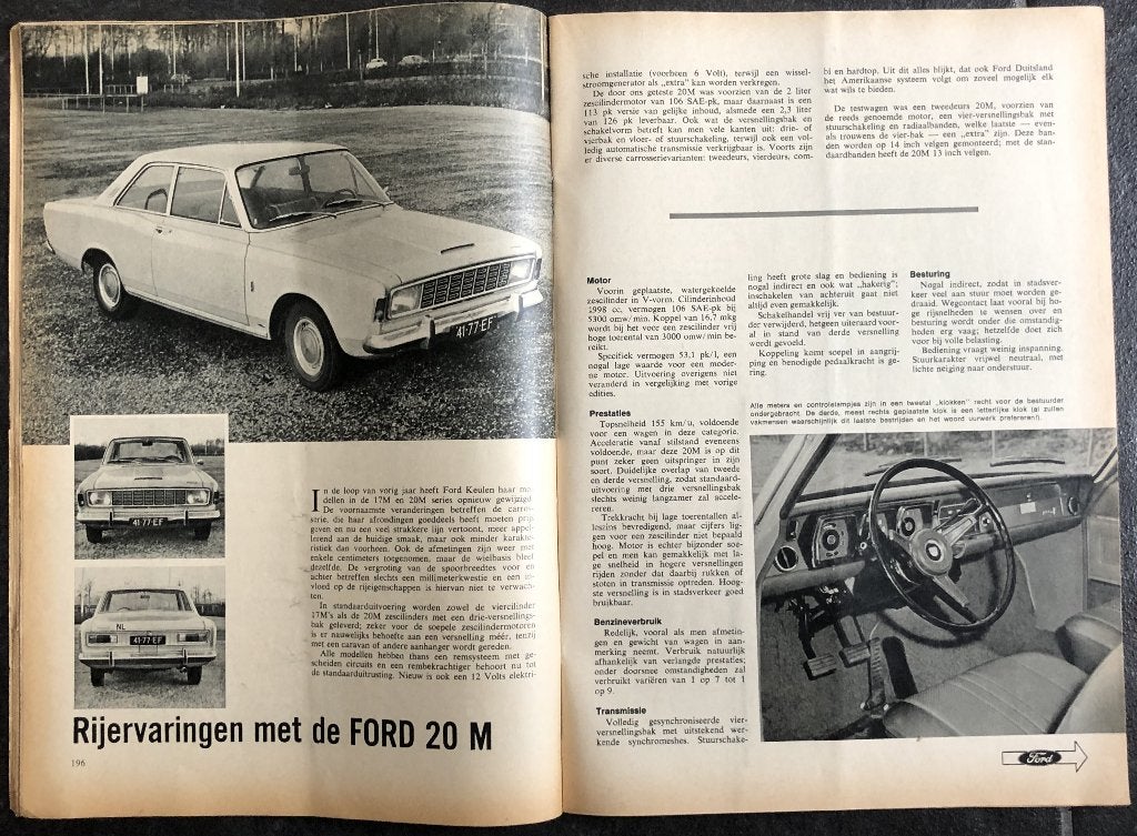 Ford P7 P7a P7b ( 17M - 20M - 26M ) testen in Autokampioen, Gelezen, Ford, Ophalen of Verzenden, Autokampioen
