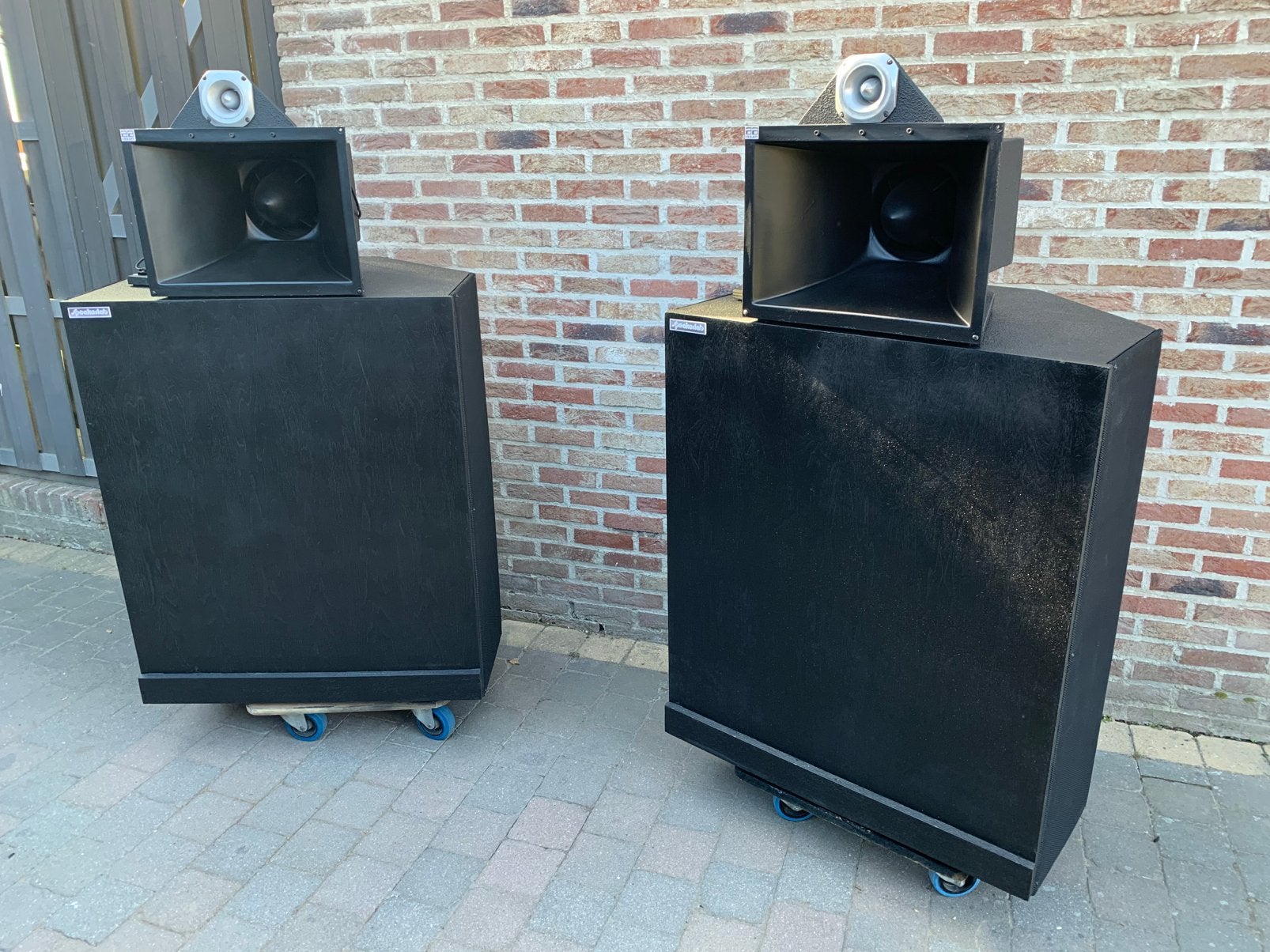 UNIEK!  3-Weg Full Horn combinatie (zoals Klipschorn), Ophalen, Zo goed als nieuw, 150 watt of meer, Stereo speakers