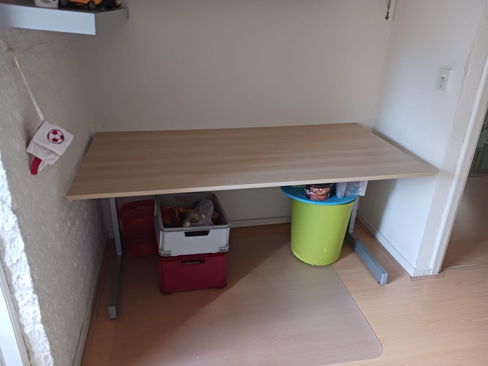 IKEA bureau 80x160cm - Goede staat, Ophalen, 160 cm, Zo goed als nieuw, IKEA