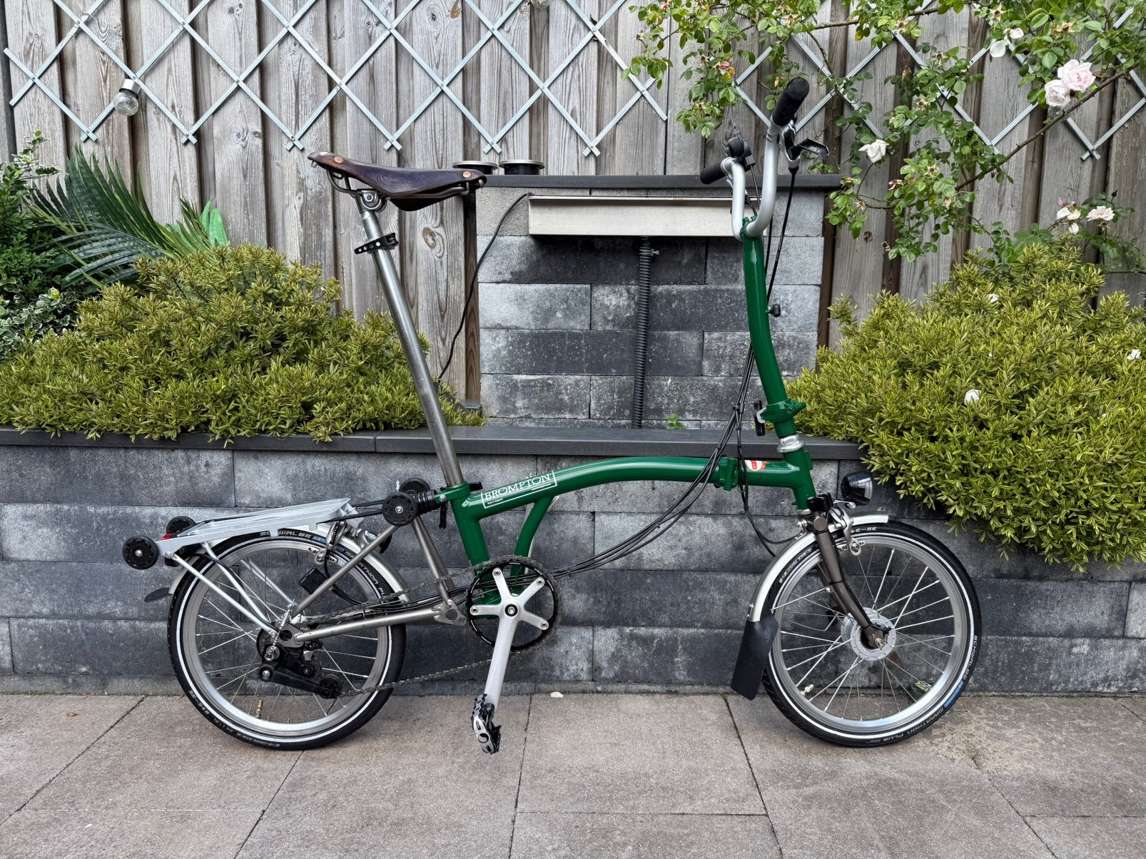 Nette Brompton vouwfiets met 6 versnellingen Titanium, Brompton, 16 tot 18 inch, Versnellingen, Ophalen of Verzenden