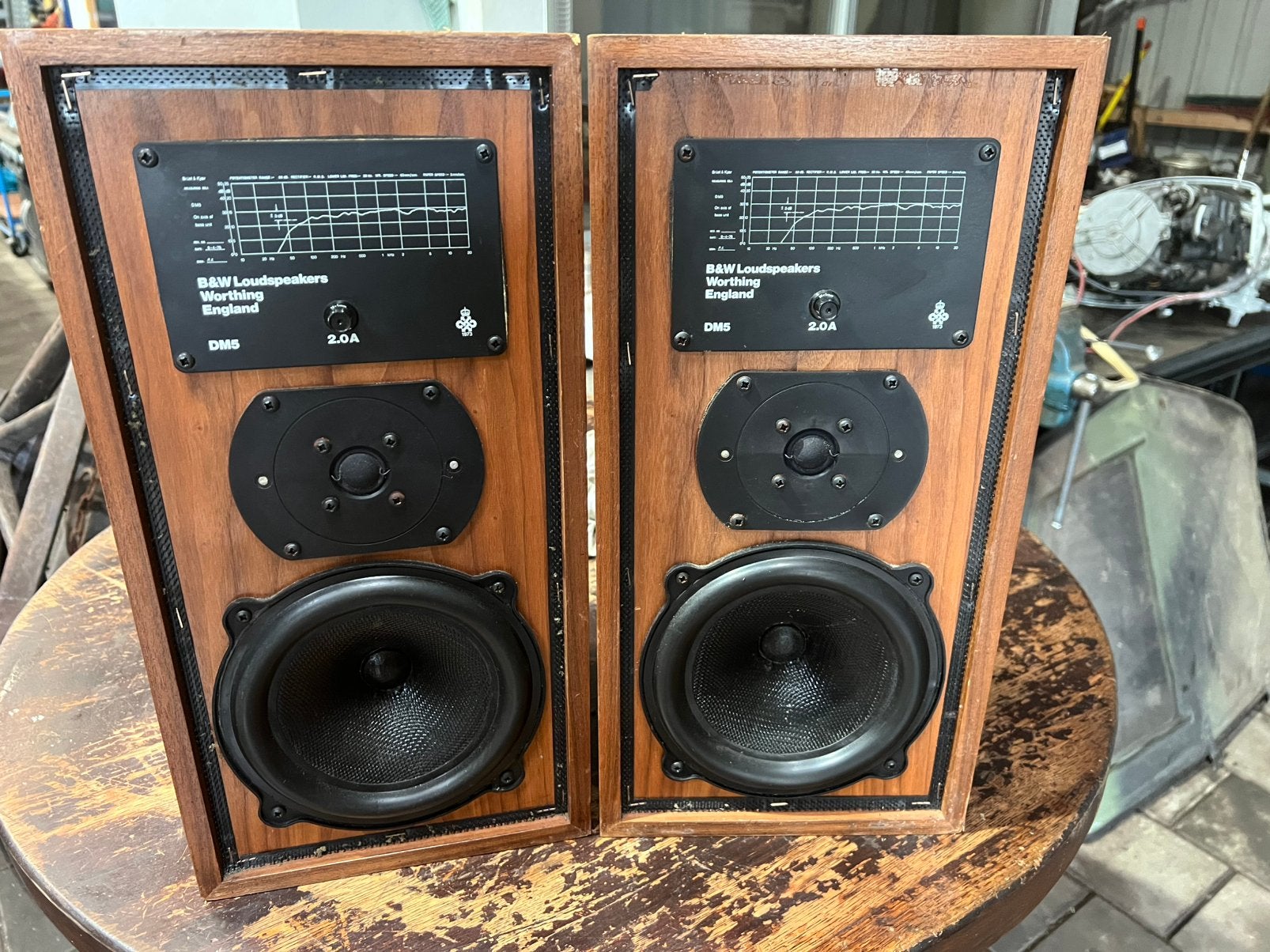 B&W DM5 speaker luidspreker 2 stuks, Ophalen, Gebruikt, Speakerset, Bowers & Wilkins (B&W)