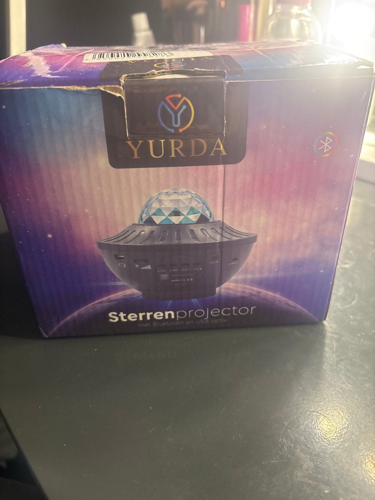 Sterren projector met Bluetooth en USB optie, Ophalen, Zwart, Nieuw, Kunststof