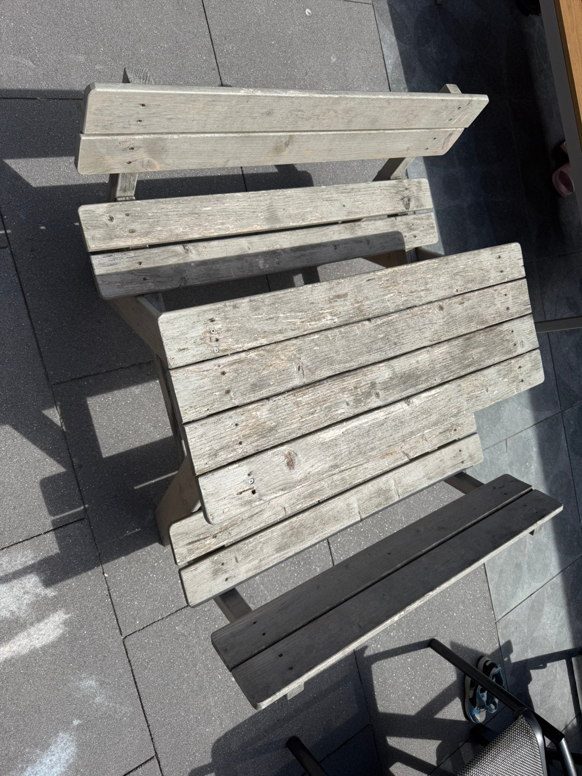 Kinder picknick tafel, Gebruikt, Rechthoekig, Hout, Ophalen