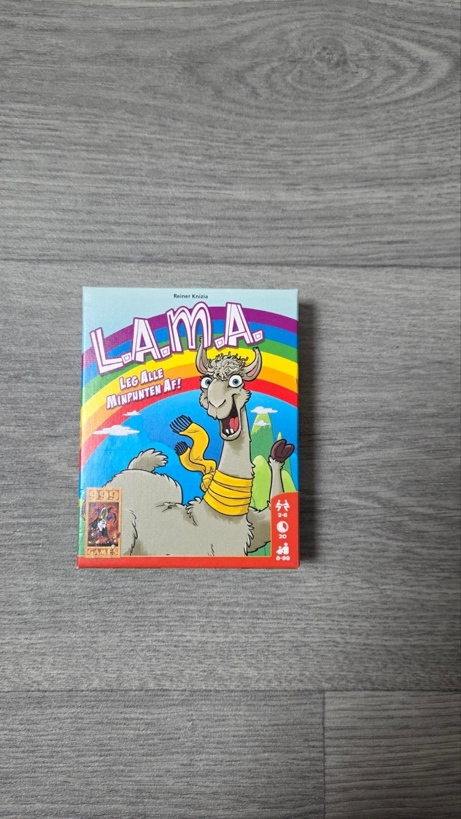 L.A.M.A. Kaartspel - Zo goed als nieuw, Drie of vier spelers, Ophalen of Verzenden, Zo goed als nieuw, 999 Games