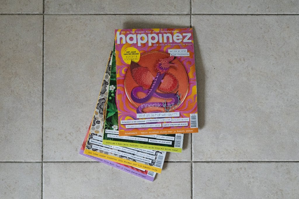 Happinez Tijdschriften 2024 – Nummers 1 t/m 4, Ophalen of Verzenden, Zo goed als nieuw, Lichaam en Geest