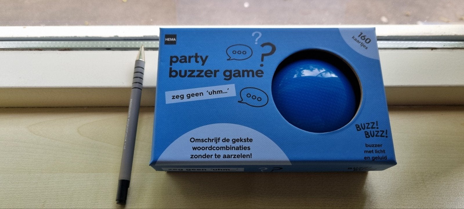 Hema Party Buzzer Game - Zeg geen 'uhm...' - reisspel, Vijf spelers of meer, Verzenden, Zo goed als nieuw, Hema