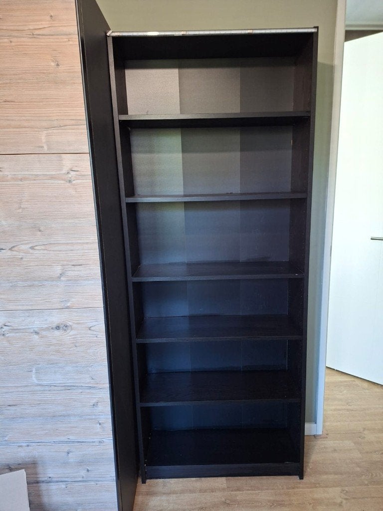 Billy boekenkast zwart, Huis en Inrichting, Kasten | Boekenkasten, Ophalen, Met plank(en), 200 cm of meer, 50 tot 100 cm