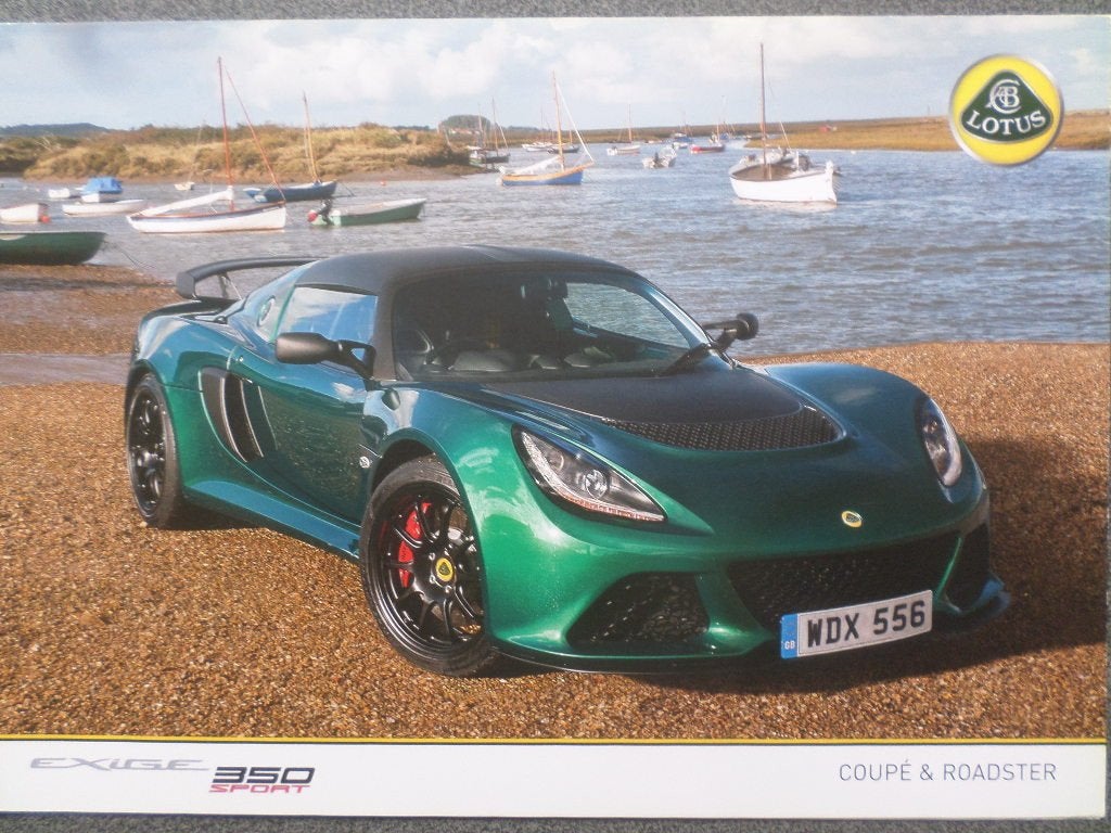 Lotus Exige 350 Sport Brochure, Ophalen of Verzenden, Zo goed als nieuw, Overige merken