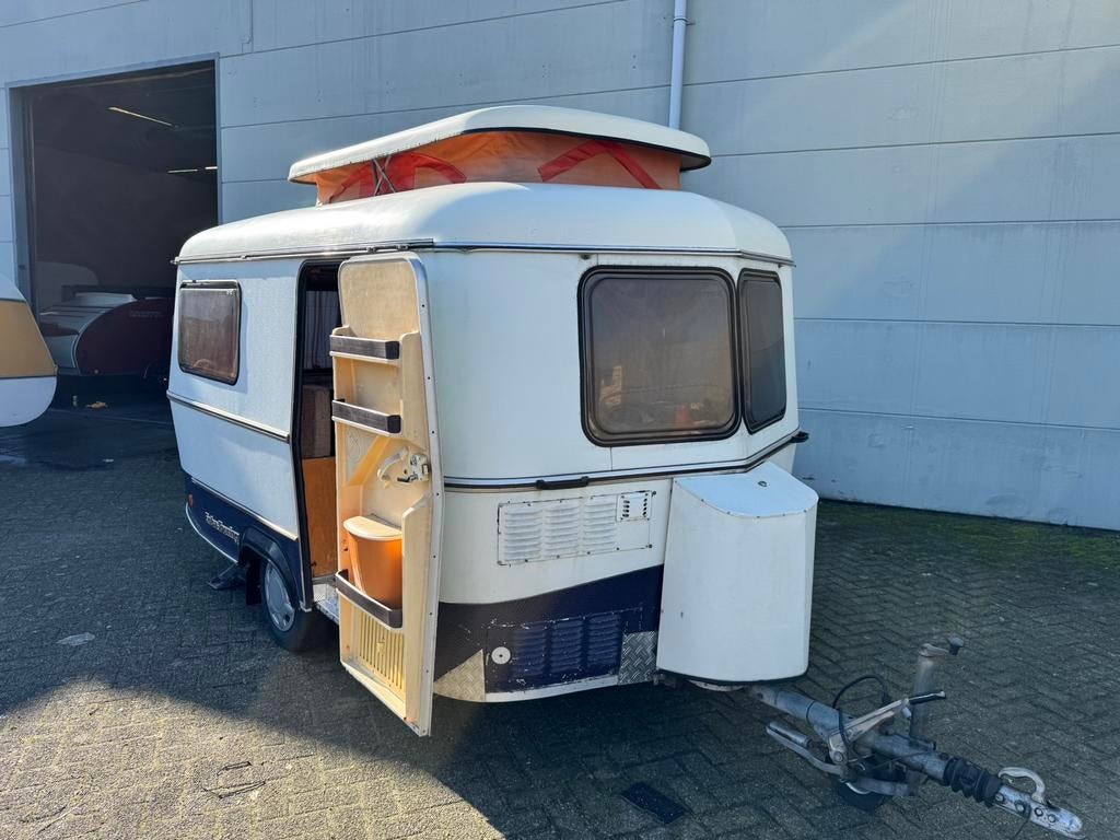 Caravan Eriba Touring 750KG - Voortent + Luifel! Hefdak, Standaardzit, Luifel, Tot en met 2, Bedrijf