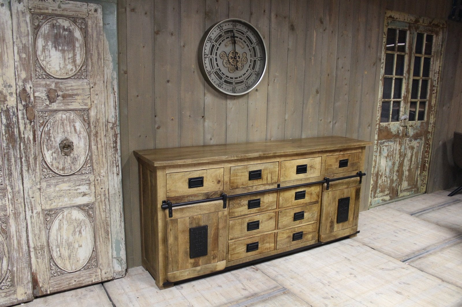 Dressoir mangohout, jupiter mango wand meubel op voorraad, Ophalen of Verzenden, Slimmeubelen, Slimmeubelen@gmail.com, 25 tot 50 cm