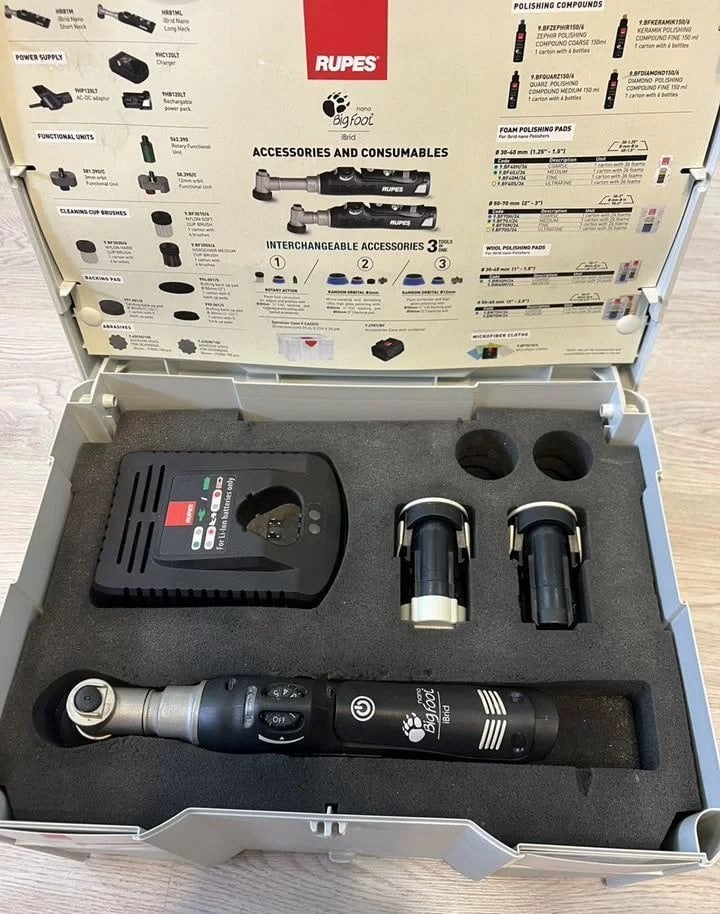 Rupes iBrid nano HR81M/BLX polijstmachine, Ophalen of Verzenden, Zo goed als nieuw, 1200 watt of meer, Excentrische schuurmachine
