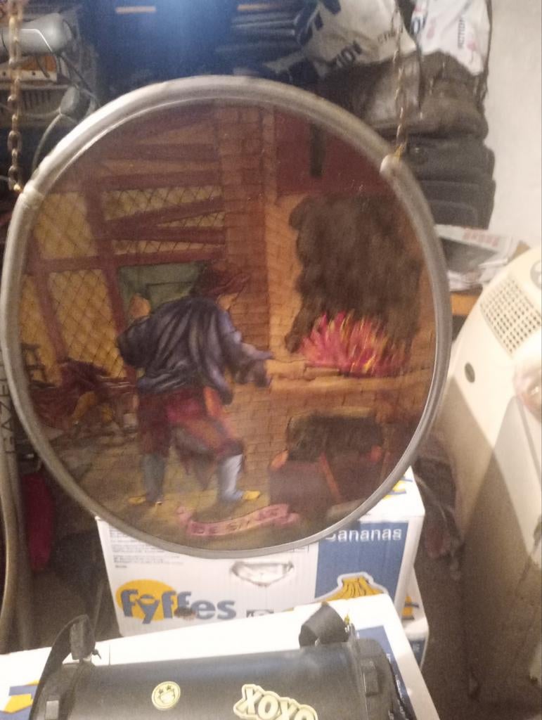 Glas in lood raamhanger 'De Smid', Ophalen of Verzenden