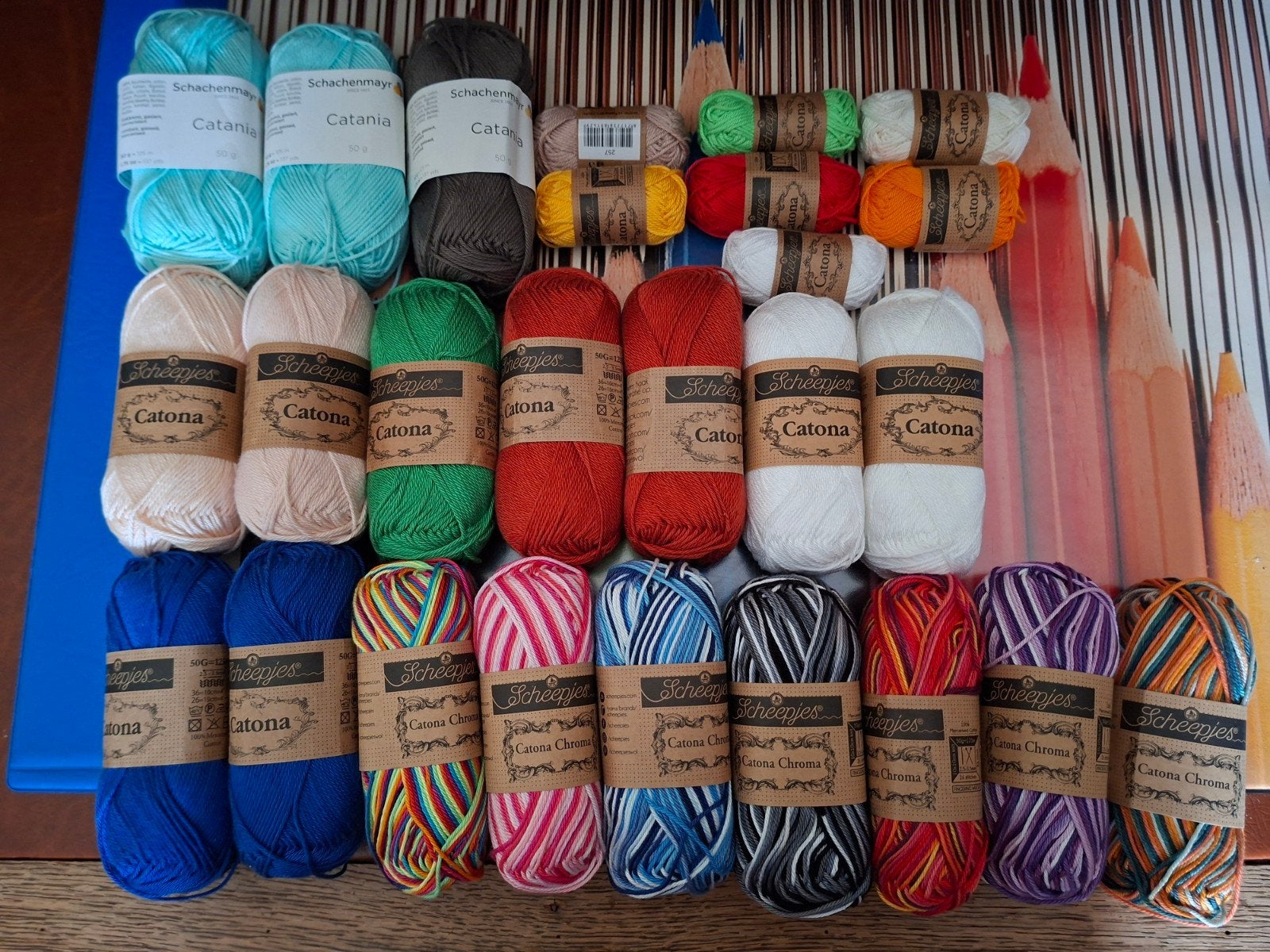 pakket haakkatoen, Hobby en Vrije tijd, Breien en Haken, Breien of Haken, Ophalen of Verzenden, Schachenmayr en Scheepjes, Wol of Garen