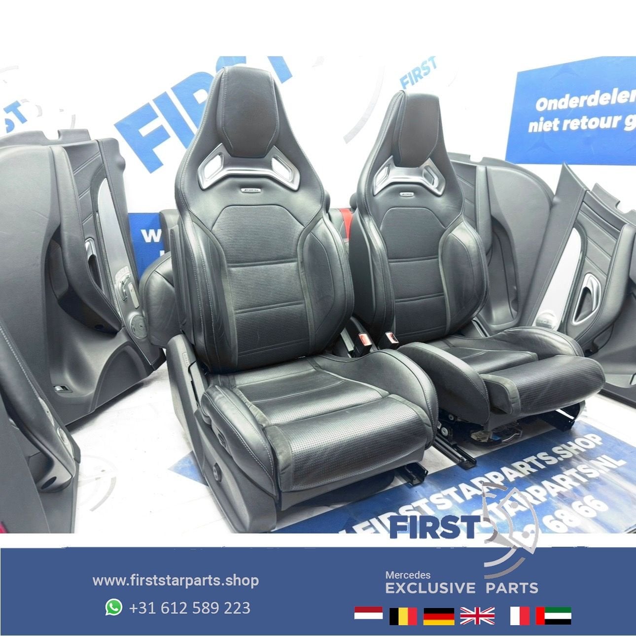 W205 C63 AMG interieur Mercedes SCHAALSTOELEN C63S stoelen C, Gebruikt, -, Ophalen of Verzenden, -